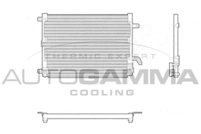 101830 AUTOGAMMA Конденсатор, кондиционер