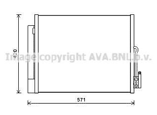 OL5560D AVA QUALITY COOLING Конденсатор, кондиционер