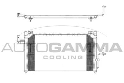 103271 AUTOGAMMA Конденсатор, кондиционер