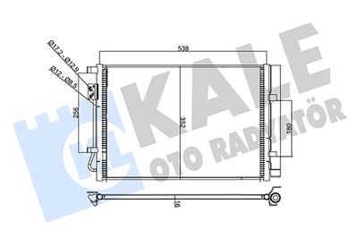 358235 KALE OTO RADYATÖR Конденсатор, кондиционер