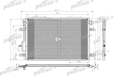 PRS3622 PATRON Конденсатор, кондиционер