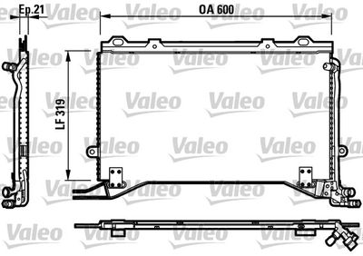 817235 VALEO Конденсатор, кондиционер