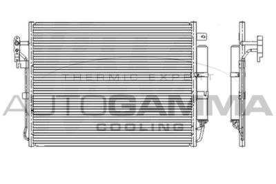 105862 AUTOGAMMA Конденсатор, кондиционер