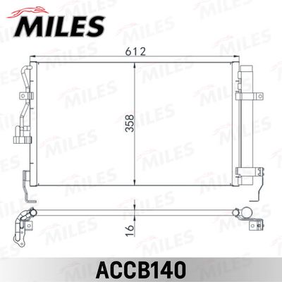 ACCB140 MILES Конденсатор, кондиционер