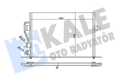 342880 KALE OTO RADYATÖR Конденсатор, кондиционер