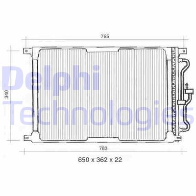 TSP0225300 DELPHI Конденсатор, кондиционер