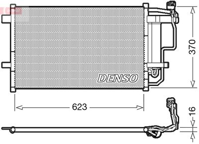 DCN44007 DENSO Конденсатор, кондиционер