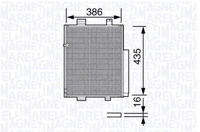 350203653000 MAGNETI MARELLI Конденсатор, кондиционер