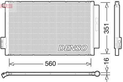 DCN09043 DENSO Конденсатор, кондиционер
