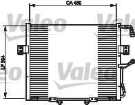 814250 VALEO Конденсатор, кондиционер