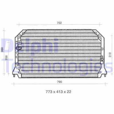 TSP0225310 DELPHI Конденсатор, кондиционер