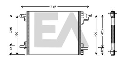 30C50018 EACLIMA Конденсатор, кондиционер