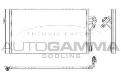105864 AUTOGAMMA Конденсатор, кондиционер