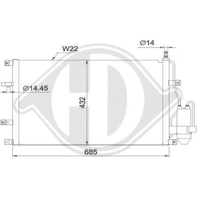 DCC1874 DIEDERICHS Конденсатор, кондиционер