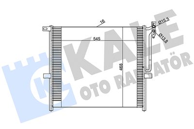 384800 KALE OTO RADYATÖR Конденсатор, кондиционер