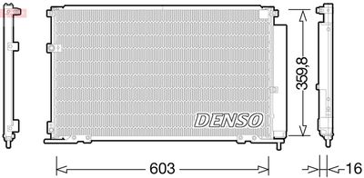 DCN50047 DENSO Конденсатор, кондиционер