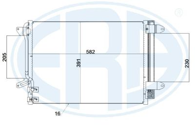 667244 ERA Конденсатор, кондиционер
