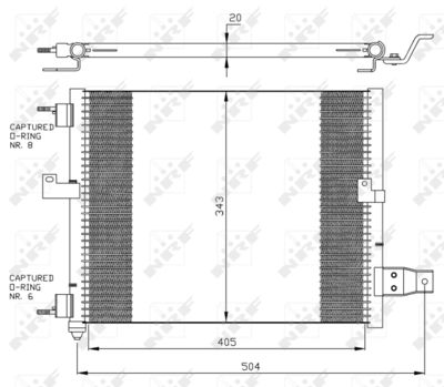 35360 NRF Конденсатор, кондиционер