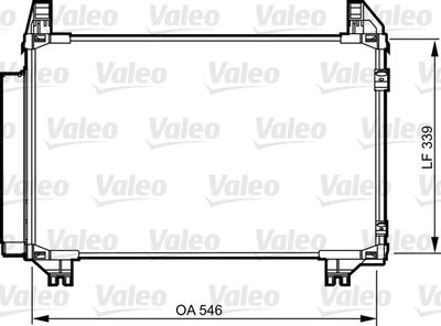 814233 VALEO Конденсатор, кондиционер