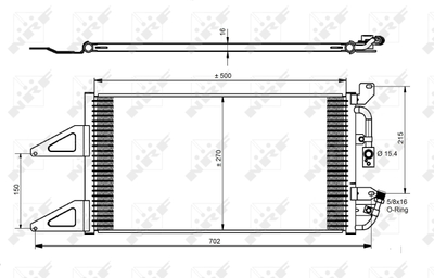 WG2160928 WILMINK GROUP Конденсатор, кондиционер