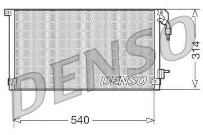 DCN21003 DENSO Конденсатор, кондиционер