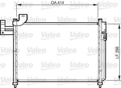 818088 VALEO Конденсатор, кондиционер