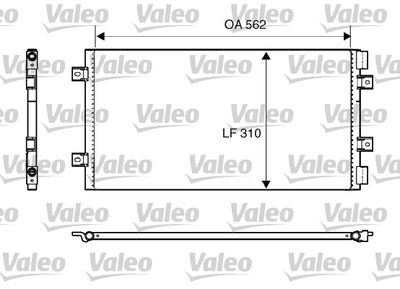 818006 VALEO Конденсатор, кондиционер