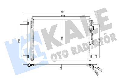 357965 KALE OTO RADYATÖR Конденсатор, кондиционер