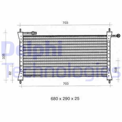 TSP0225299 DELPHI Конденсатор, кондиционер