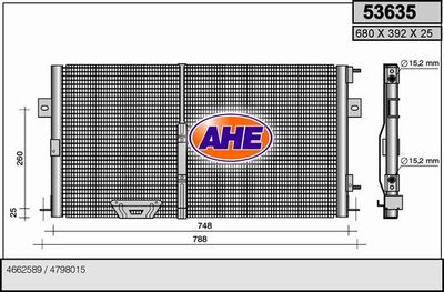 53635 AHE Конденсатор, кондиционер