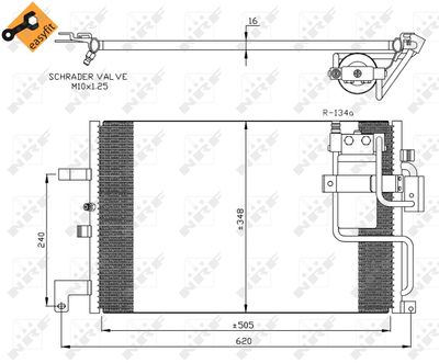 35299 NRF Конденсатор, кондиционер