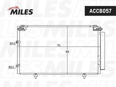 ACCB057 MILES Конденсатор, кондиционер