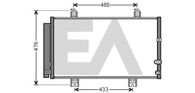 30C71081 EACLIMA Конденсатор, кондиционер