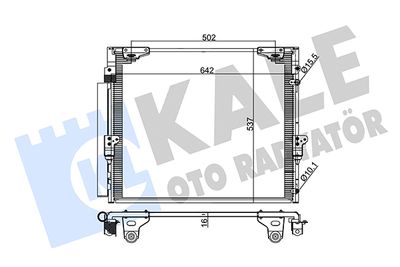 342645 KALE OTO RADYATÖR Конденсатор, кондиционер