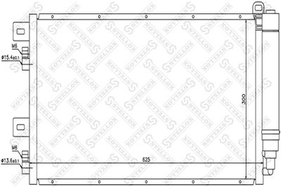 1045076SX STELLOX Конденсатор, кондиционер