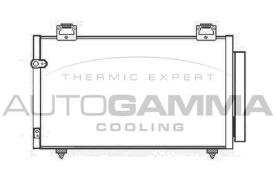 105256 AUTOGAMMA Конденсатор, кондиционер