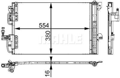 AC665000S MAHLE Конденсатор, кондиционер