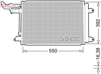DCN32032 DENSO Конденсатор, кондиционер