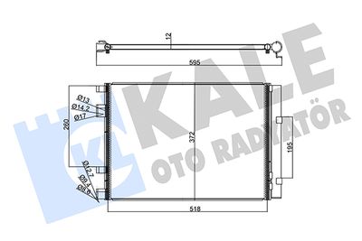 358225 KALE OTO RADYATÖR Конденсатор, кондиционер