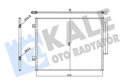 358905 KALE OTO RADYATÖR Конденсатор, кондиционер