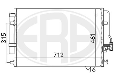 667110 ERA Конденсатор, кондиционер