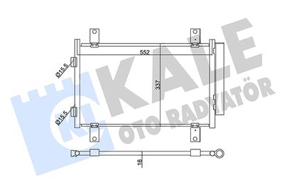 345350 KALE OTO RADYATÖR Конденсатор, кондиционер