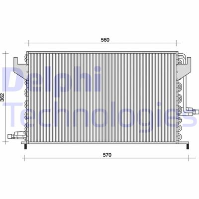 TSP0225024 DELPHI Конденсатор, кондиционер