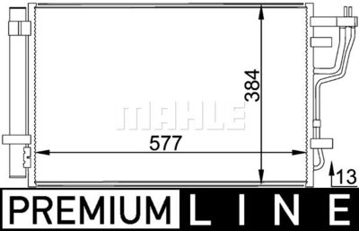 AC697000P MAHLE Конденсатор, кондиционер