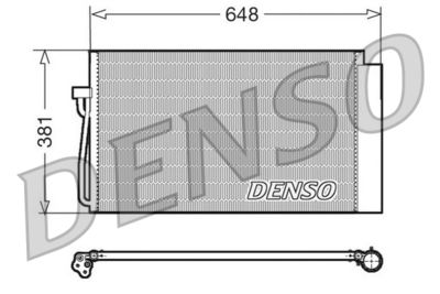 DCN05017 DENSO Конденсатор, кондиционер