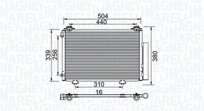 350203736000 MAGNETI MARELLI Конденсатор, кондиционер