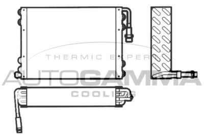 102595 AUTOGAMMA Конденсатор, кондиционер