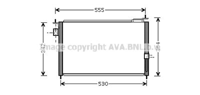 HDA5209 AVA QUALITY COOLING Конденсатор, кондиционер