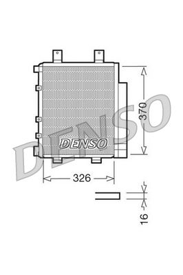 DCN35003 DENSO Конденсатор, кондиционер