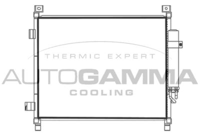 107785 AUTOGAMMA Конденсатор, кондиционер